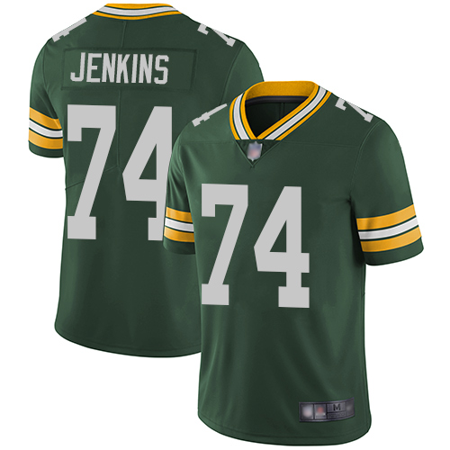 Green Bay Packers Limited Green Men 74 Jenkins Elgton Home Jersey Nike NFL Vapor Untouchable